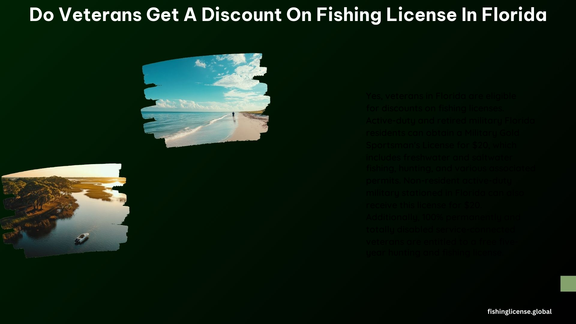 do veterans get a discount on fishing license in florida